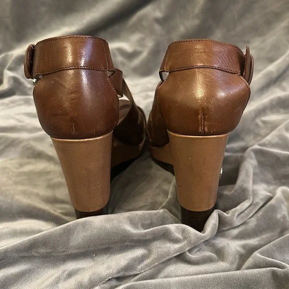 Brown wedge MK sandals 7.5 - Picture 5 of 5